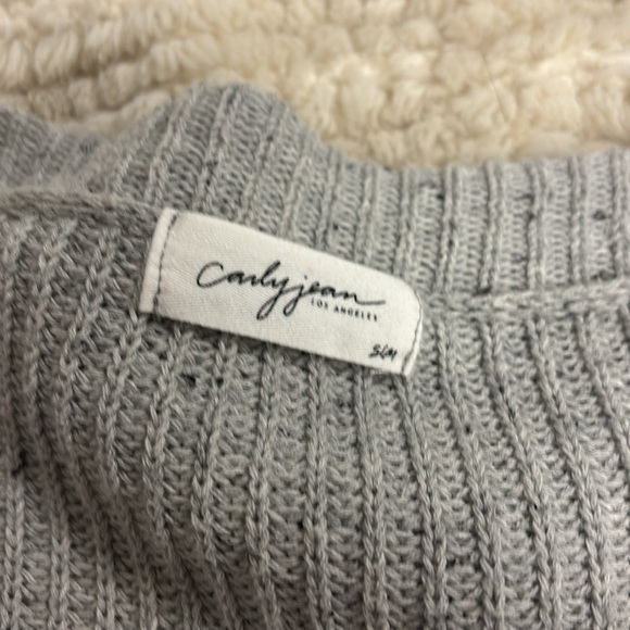 CJLA Rhea Oversized Knit Sweater Gray S/M - Picture 2 of 3